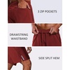image:imageCOOFANDY Mens Running Athletic Shorts 7 Workout Gym Short Tennis Quick Dry Active Sport Hiking BasketballWine Red