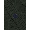 image:imageCOOFANDY Mens Shawl Collar Cardigan Sweater Slim Fit Button Down Cable Knitted Sweater with PocketsArmy Green