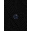 image:imageCOOFANDY Mens Shawl Collar Cardigan Sweater Slim Fit Button Down Cable Knitted Sweater with PocketsBlack