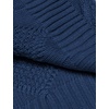 image:imageCOOFANDY Mens Shawl Collar Cardigan Sweater Slim Fit Button Down Cable Knitted Sweater with PocketsBlue