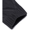 image:imageCOOFANDY Mens Shawl Collar Cardigan Sweater Slim Fit Button Down Cable Knitted Sweater with PocketsDark Grey
