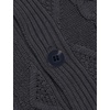 image:imageCOOFANDY Mens Shawl Collar Cardigan Sweater Slim Fit Button Down Cable Knitted Sweater with PocketsDark Grey