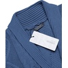 image:imageCOOFANDY Mens Shawl Collar Cardigan Sweater Slim Fit Button Down Cable Knitted Sweater with PocketsDenim Blue
