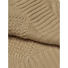 image:imageCOOFANDY Mens Shawl Collar Cardigan Sweater Slim Fit Button Down Cable Knitted Sweater with PocketsKhaki