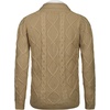 image:imageCOOFANDY Mens Shawl Collar Cardigan Sweater Slim Fit Button Down Cable Knitted Sweater with PocketsKhaki
