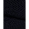 image:imageCOOFANDY Mens Shawl Collar Cardigan Sweater Slim Fit Button Down Cable Knitted Sweater with PocketsNavy Blue