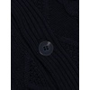 image:imageCOOFANDY Mens Shawl Collar Cardigan Sweater Slim Fit Button Down Cable Knitted Sweater with PocketsNavy Blue