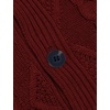 image:imageCOOFANDY Mens Shawl Collar Cardigan Sweater Slim Fit Button Down Cable Knitted Sweater with PocketsWine Red