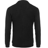image:imageCOOFANDY Mens Shawl Collar Cardigan Sweater Slim Fit Cable Knit Button up Sweater with PocketsBlack