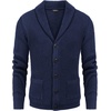 image:imageCOOFANDY Mens Shawl Collar Cardigan Sweater Slim Fit Cable Knit Button up Sweater with PocketsSnorkel Blue