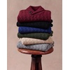image:imageCOOFANDY Mens Shawl Collar Pullover Sweater Slim Fit Casual Button Cable Knit SweatersDark Khaki