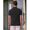 image:imageCOOFANDY Mens Short Sleeve Mock Turtleneck SweaterAll Black