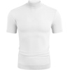 image:imageCOOFANDY Mens Short Sleeve Mock Turtleneck SweaterAll White