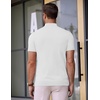 image:imageCOOFANDY Mens Short Sleeve Mock Turtleneck SweaterAll White