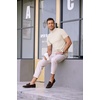 image:imageCOOFANDY Mens Short Sleeve Mock Turtleneck SweaterApricot