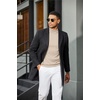 image:imageCOOFANDY Mens Short Sleeve Mock Turtleneck SweaterApricot