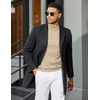 image:imageCOOFANDY Mens Short Sleeve Mock Turtleneck SweaterBeige