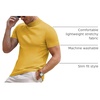 image:imageCOOFANDY Mens Short Sleeve Mock Turtleneck SweaterYellow