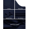 image:imageCOOFANDY Mens Sleeveless Sweater Vest Lightweight VNeck Cotton Vest Pullover1 Navy Blue