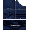 image:imageCOOFANDY Mens Sleeveless Sweater Vest Lightweight VNeck Cotton Vest PulloverDenim Blue