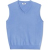 image:imageCOOFANDY Mens Sleeveless Sweater Vest Lightweight VNeck Cotton Vest PulloverLight Blue