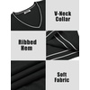 image:imageCOOFANDY Mens Sleeveless Sweater Vest Lightweight VNeck Cotton Vest PulloverStripes White
