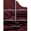 image:imageCOOFANDY Mens Sleeveless Sweater Vest Lightweight VNeck Cotton Vest PulloverWine Red