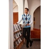 image:imageCOOFANDY Mens Sleeveless V Neck Pullover Sweater Slim Fit Casual Argyle Vest SweatersLight Blue