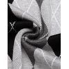 image:imageCOOFANDY Mens Sleeveless V Neck Pullover Sweater Slim Fit Casual Argyle Vest SweatersLight Grey