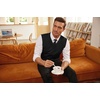 image:imageCOOFANDY Mens Sleeveless V Neck Pullover Sweater Slim Fit Casual Argyle Vest SweatersPure Black