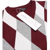 image:imageCOOFANDY Mens Sleeveless V Neck Pullover Sweater Slim Fit Casual Argyle Vest SweatersWine Red