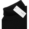 image:imageCOOFANDY Mens Slim Fit Turtleneck Sweater Casual Knitted Twisted Pullover Solid SweatersAblack
