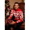 image:imageCOOFANDY Mens Slim Fit Turtleneck Sweater Casual Knitted Twisted Pullover Solid SweatersChristmas Red