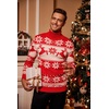 image:imageCOOFANDY Mens Slim Fit Turtleneck Sweater Casual Knitted Twisted Pullover Solid SweatersChristmas Red