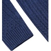 image:imageCOOFANDY Mens Slim Fit Turtleneck Sweater Casual Knitted Twisted Pullover Solid SweatersColorful Blue