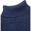 image:imageCOOFANDY Mens Slim Fit Turtleneck Sweater Casual Knitted Twisted Pullover Solid SweatersColorful Blue