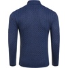 image:imageCOOFANDY Mens Slim Fit Turtleneck Sweater Casual Knitted Twisted Pullover Solid SweatersColorful Blue