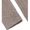 image:imageCOOFANDY Mens Slim Fit Turtleneck Sweater Casual Knitted Twisted Pullover Solid SweatersColorful Brown