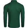 image:imageCOOFANDY Mens Slim Fit Turtleneck Sweater Casual Knitted Twisted Pullover Solid SweatersGreen