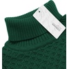 image:imageCOOFANDY Mens Slim Fit Turtleneck Sweater Casual Knitted Twisted Pullover Solid SweatersGreen