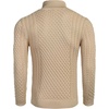 image:imageCOOFANDY Mens Slim Fit Turtleneck Sweater Casual Knitted Twisted Pullover Solid SweatersKhaki