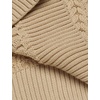 image:imageCOOFANDY Mens Slim Fit Turtleneck Sweater Casual Knitted Twisted Pullover Solid SweatersKhaki
