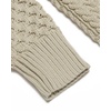 image:imageCOOFANDY Mens Slim Fit Turtleneck Sweater Casual Knitted Twisted Pullover Solid SweatersLight Khaki