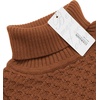 image:imageCOOFANDY Mens Slim Fit Turtleneck Sweater Casual Knitted Twisted Pullover Solid SweatersRed Bronze