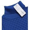 image:imageCOOFANDY Mens Slim Fit Turtleneck Sweater Casual Knitted Twisted Pullover Solid SweatersRoyal Blue