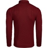 image:imageCOOFANDY Mens Slim Fit Turtleneck Sweater Casual Knitted Twisted Pullover Solid SweatersWine Red
