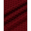 image:imageCOOFANDY Mens Slim Fit Turtleneck Sweater Casual Knitted Twisted Pullover Solid SweatersWine Red