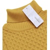 image:imageCOOFANDY Mens Slim Fit Turtleneck Sweater Casual Knitted Twisted Pullover Solid SweatersYellow