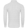 image:imageCOOFANDY Mens Slim Fit Turtleneck Sweater Casual Twisted Knitted Pullover Sweaters01white