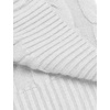 image:imageCOOFANDY Mens Slim Fit Turtleneck Sweater Casual Twisted Knitted Pullover Sweaters01white